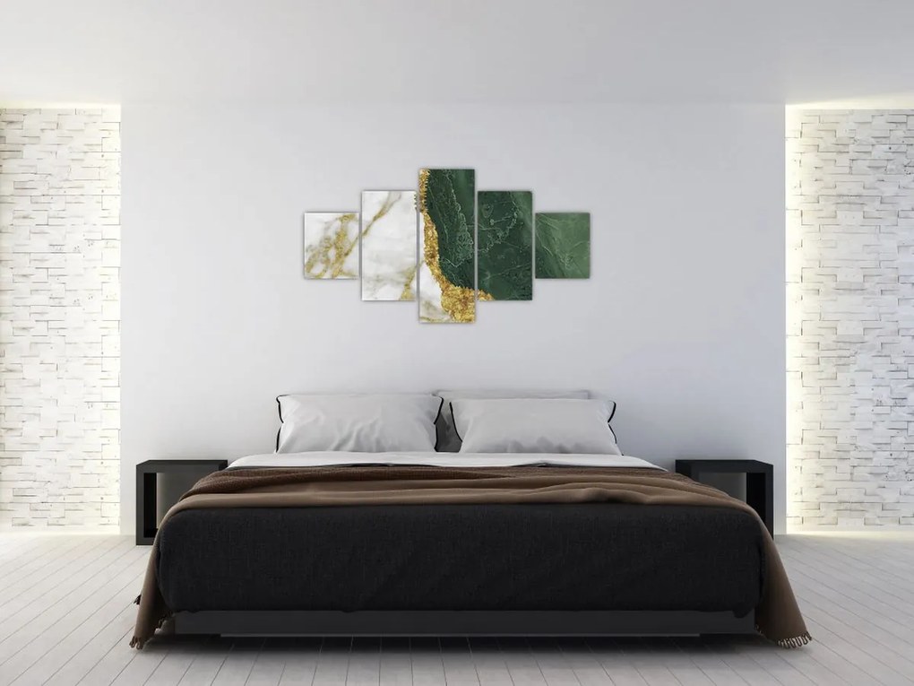 Obraz - Zielony marmur N⁰3 (125x70 cm)