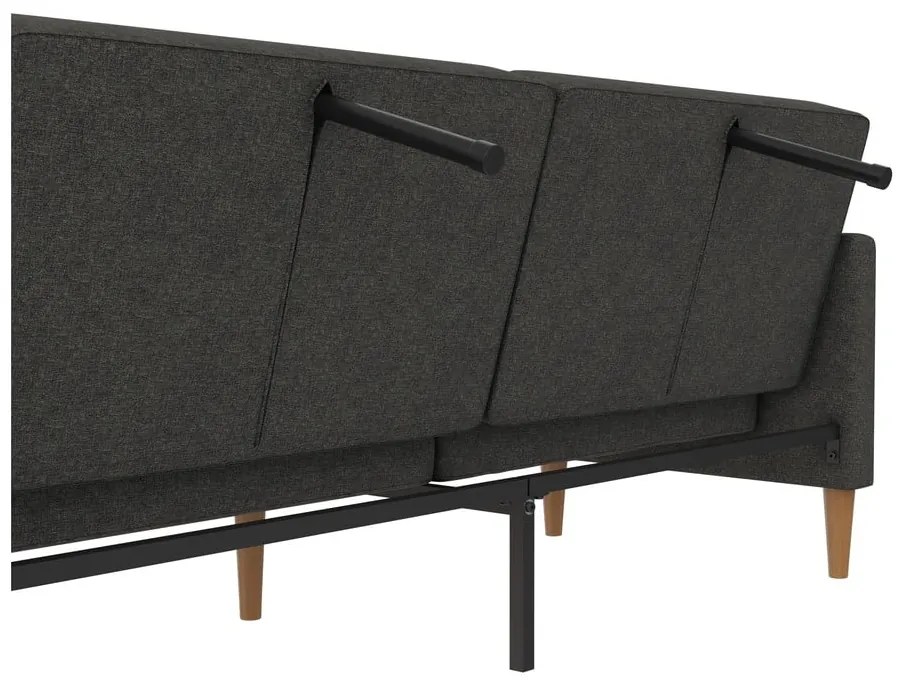 Ciemnoszara rozkładana sofa 82 cm Lilly – Støraa