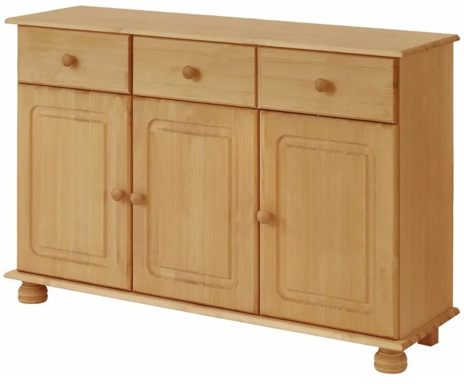 Niska komoda z litego drewna sosnowego 116x76 cm Ella – Støraa