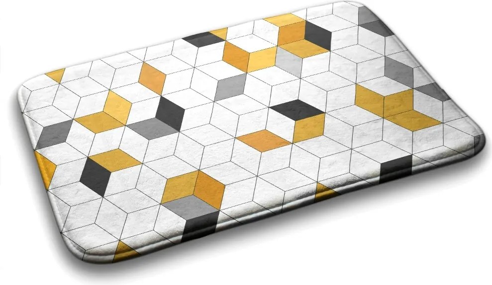 Dywanik łazienkowy Dywanik łazienkowy Geometryczne sześciany