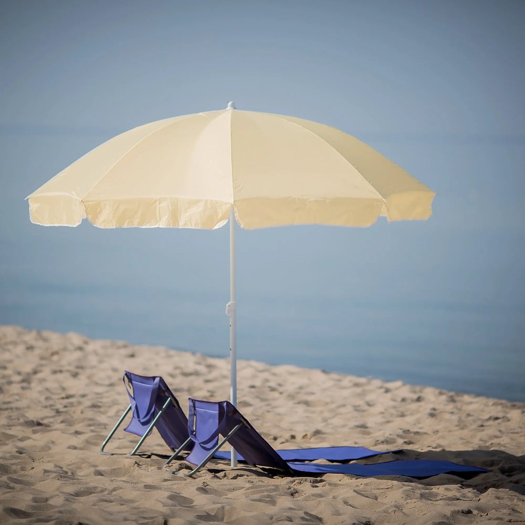 Parasol ogrodowy 2,4 m Poly II ecru PATIO
