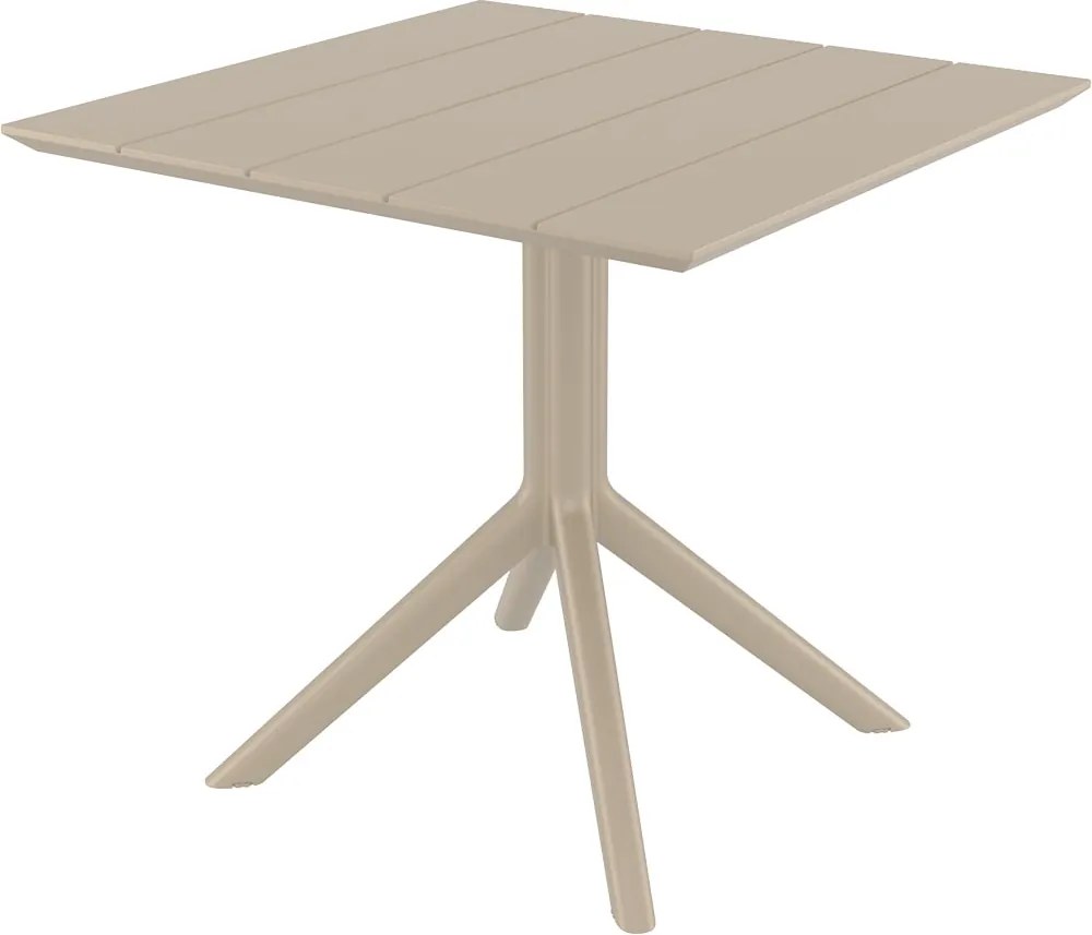 Kwadratowy stół kawiarniany z tworzywa Paris Table 70