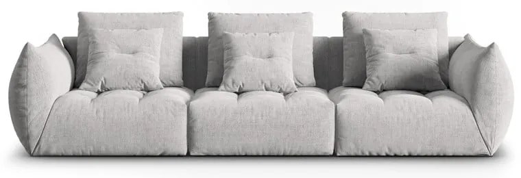 Jasnoszara sofa 332 cm Bloom – Micadoni Home