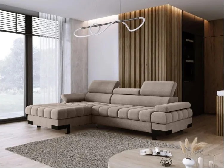 Narożnik SELVA S z funkcją spania i pojemnikiem WERSAL