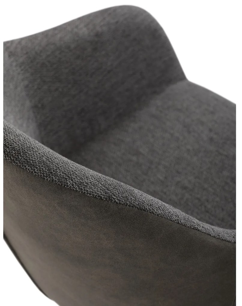 Zestaw krzeseł obiadowych z mechanizmem powrotnymDCH-Y1143 GREY2, 2 szt.