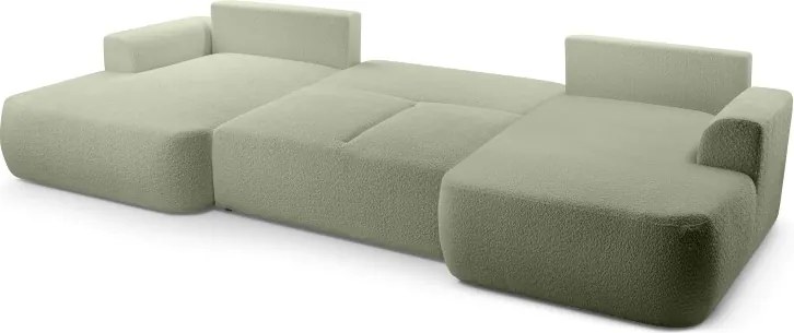 Narożnik VELO XL wolnostojący układ U z funkcją spania w tkaninie Coral 55 DomoHome