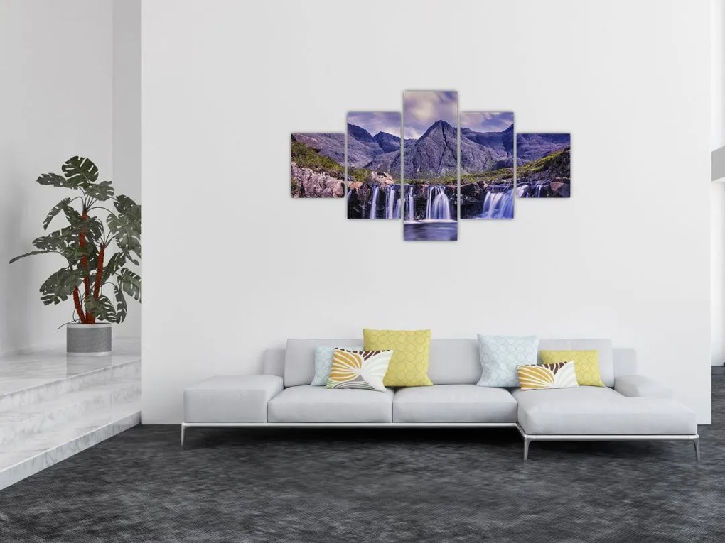 Obraz wodospadów (125x70 cm)