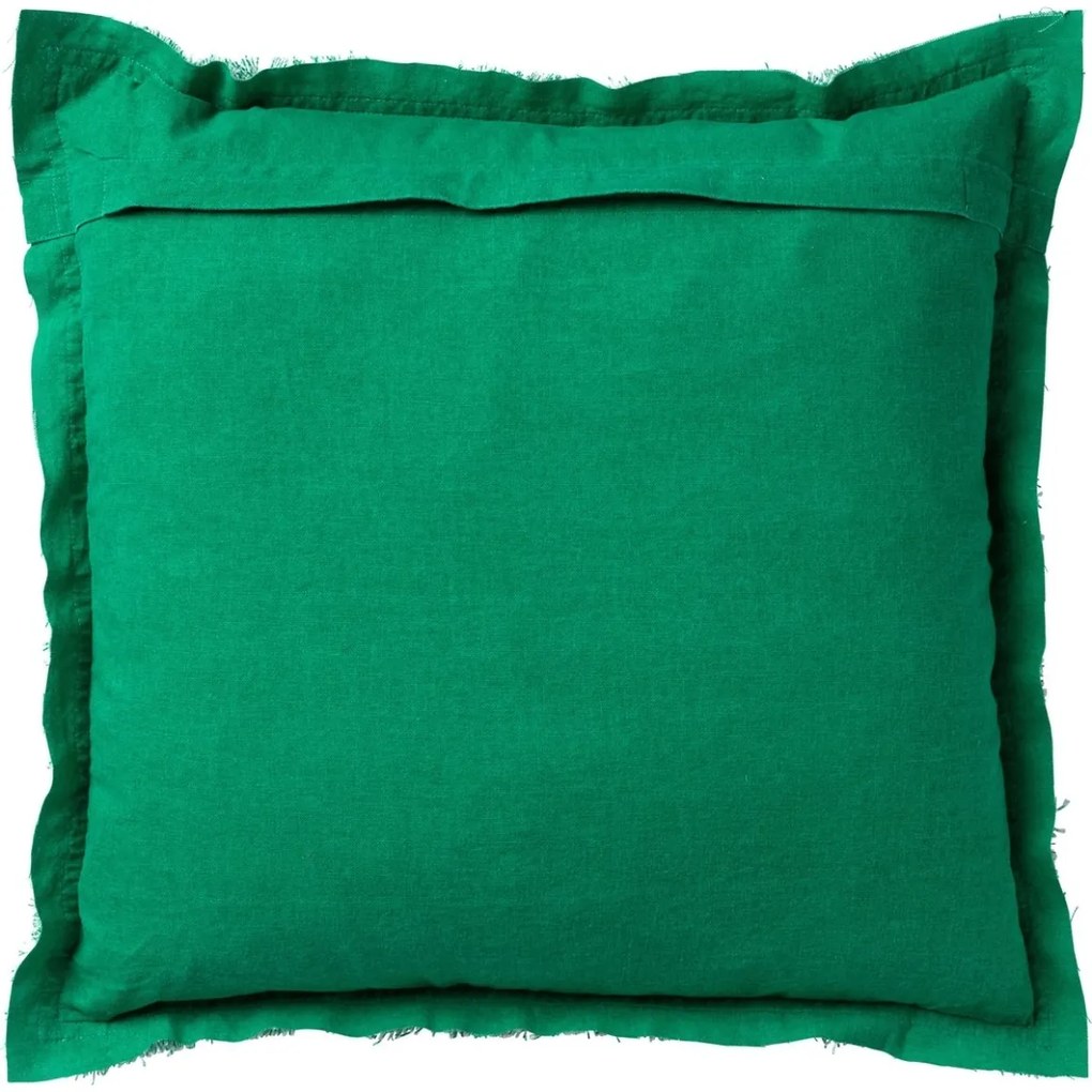 Dekoracyjna poszewka na poduszkę BURTO EMERALD 45x45 cm, zielona