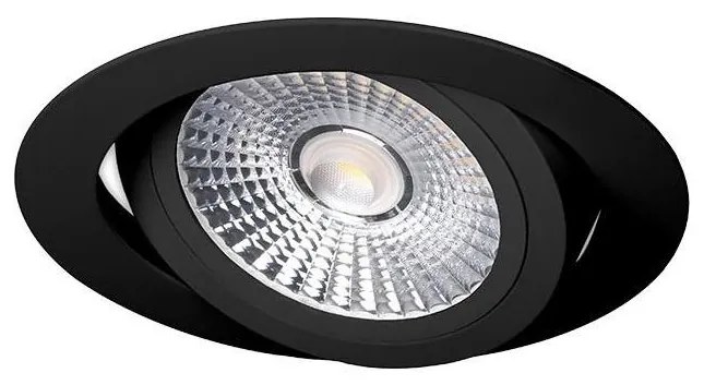 LED Oprawa wpuszczana LED/18W/230V 3000K śr. 11,5 cm czarna