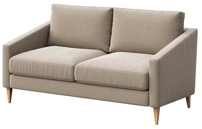 Beżowa aksamitna sofa 170 cm Karoto – Ame Yens
