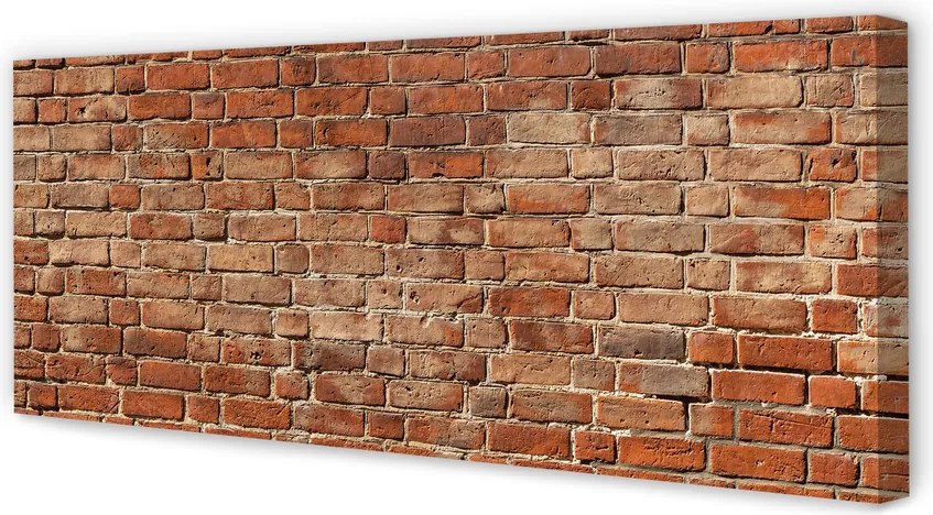 Obraz drukowany na płótnie Postarzana Ściana Z Cegły