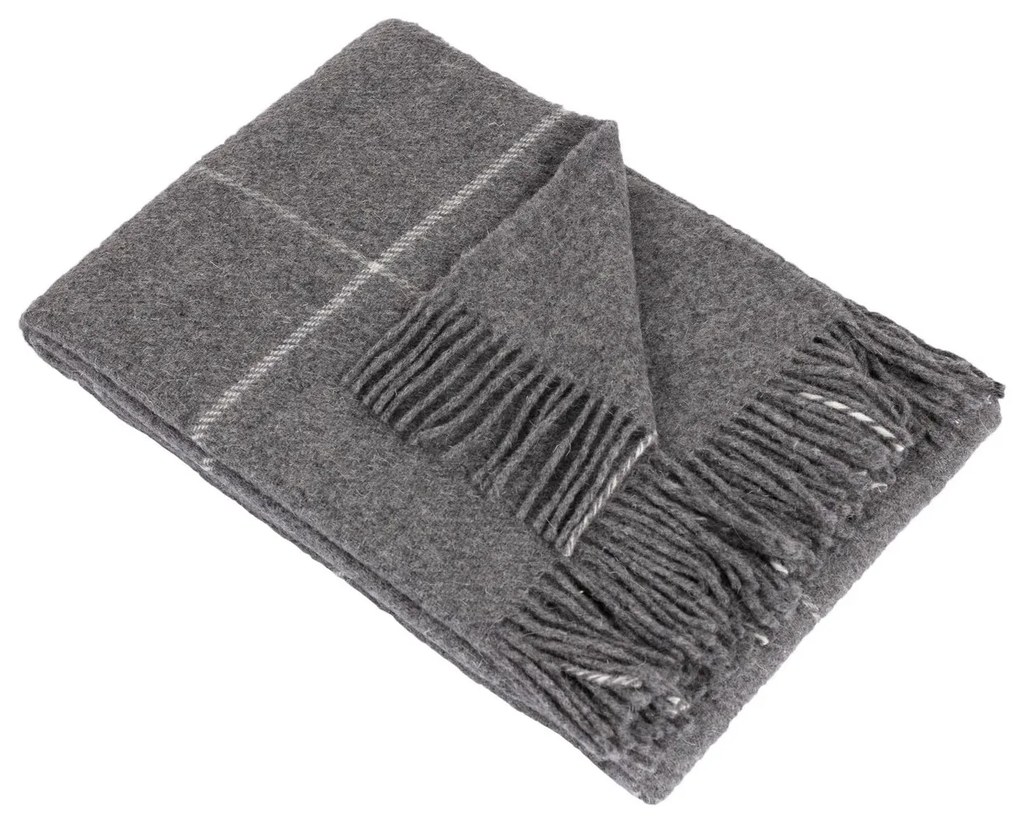 Pled Zelandia 140x200cm check grey