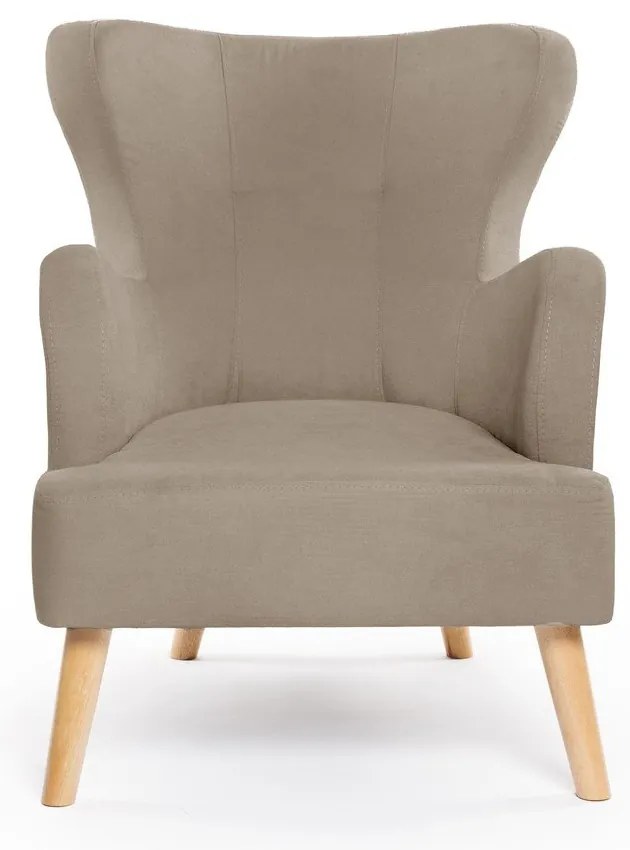 Beżowy fotel typu uszak Noemye – Bonami Selection