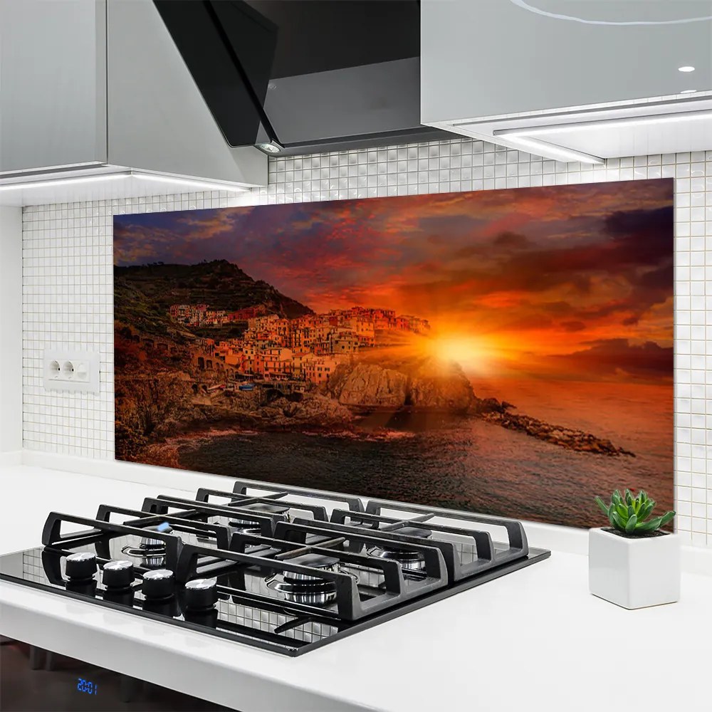 Panel Kuchenny Panorama Portowego Miasta