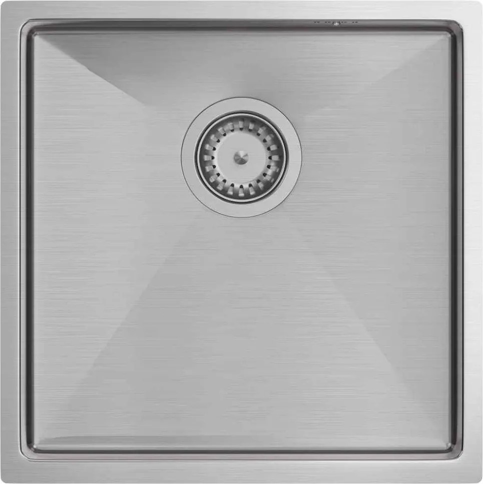 Zlewozmywak stalowy ANTHONY 50 Nikiel szczotkowany