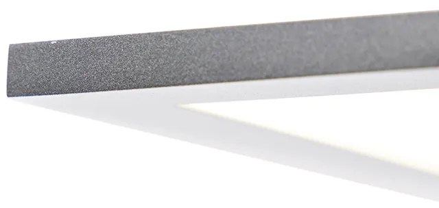 Nowoczesny panel LED stalowy 40 cm z wbudowanym LED - Liv Nowoczesny Oswietlenie wewnetrzne
