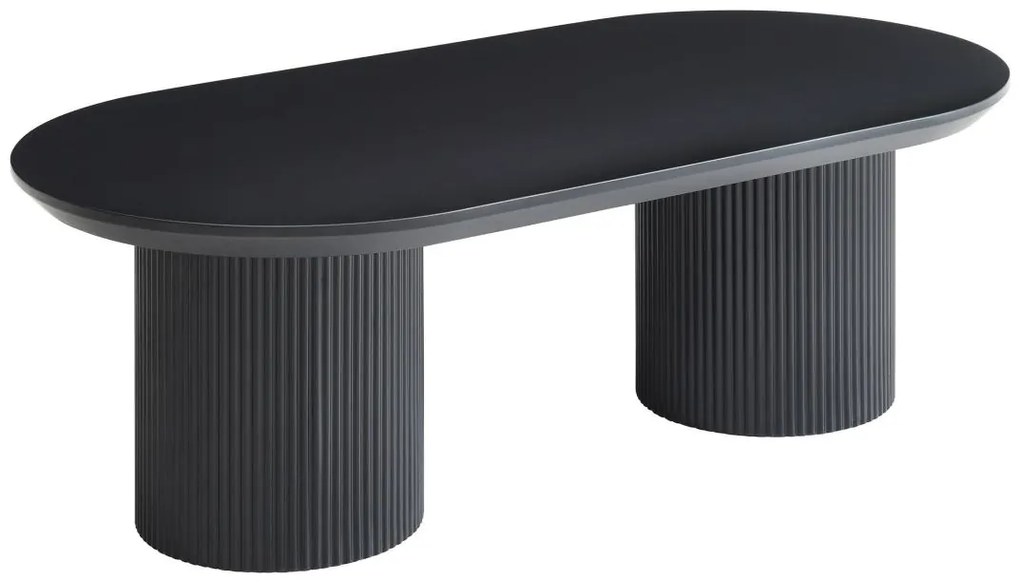 Stolik kawowy z MDF - Czarny - LORIMILA