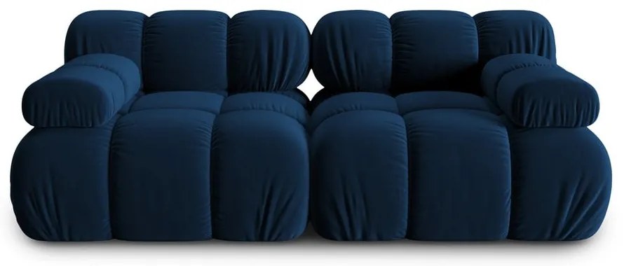 Niebieska aksamitna sofa 188 cm Bellis – Micadoni Home