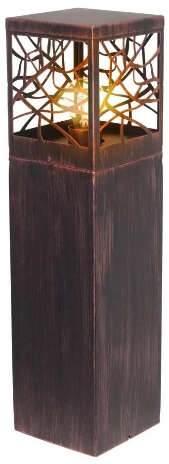 Brilliant - Lampa zewnętrzna WHITNEY 1xE27/52W/230V IP44 patyna/miedziana