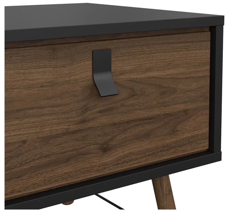 Ciemnobrązowy stolik 48x102 cm Ry – Tvilum