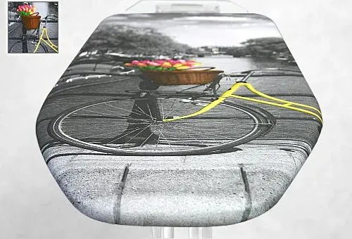 Deska do prasowania z wzorem roweru na pokrowcu B3-N81