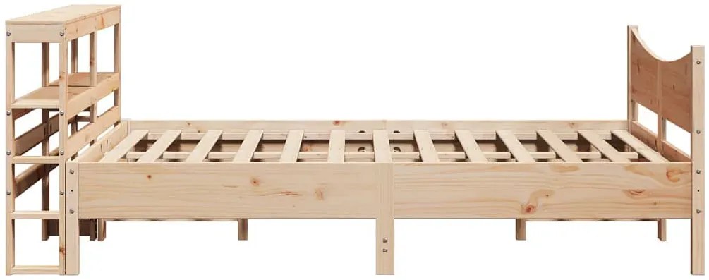 Dwuosobowe łóżko sosnowe z zagłówkiem 160x200 - Kramer 4X