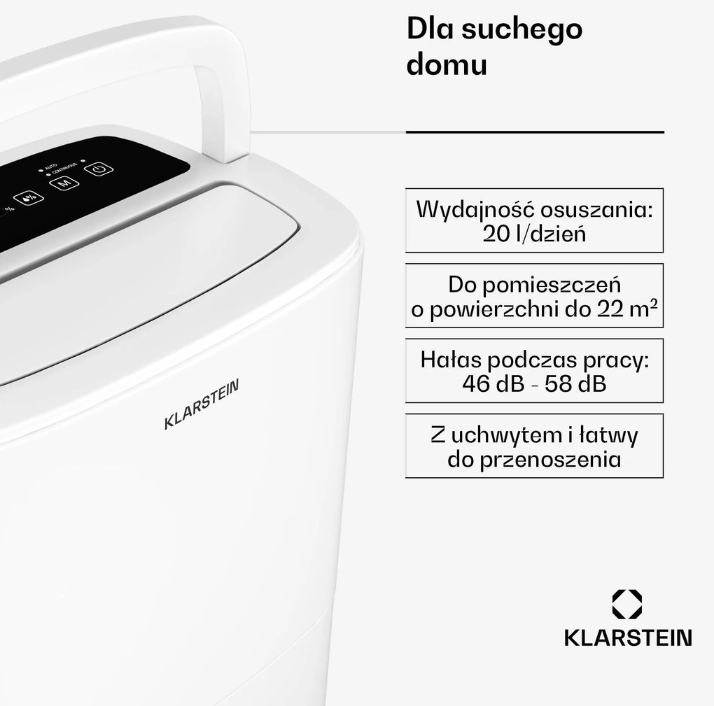 Klarstein DryFy 20L Osuszacz powietrza