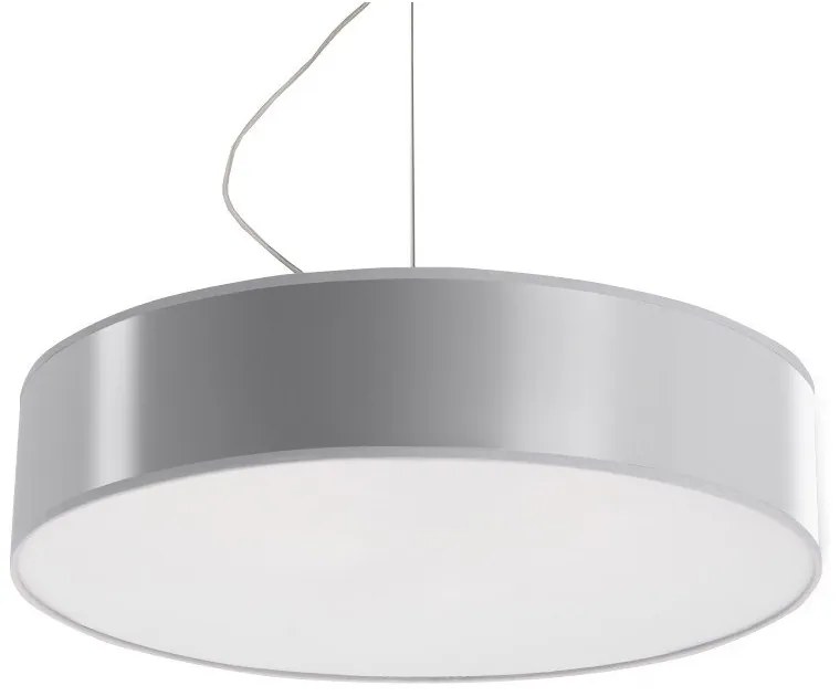 Szara lampa wisząca ø 45 cm Atis – Sollux