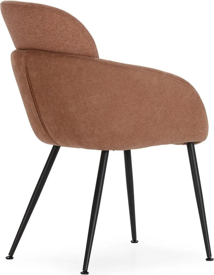 Fotel w kolorze terakoty Nure – MOME