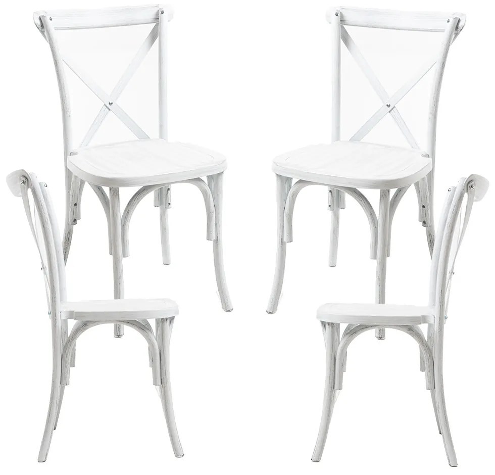 Krzeso polipropylenowe Altea z efektem drewna