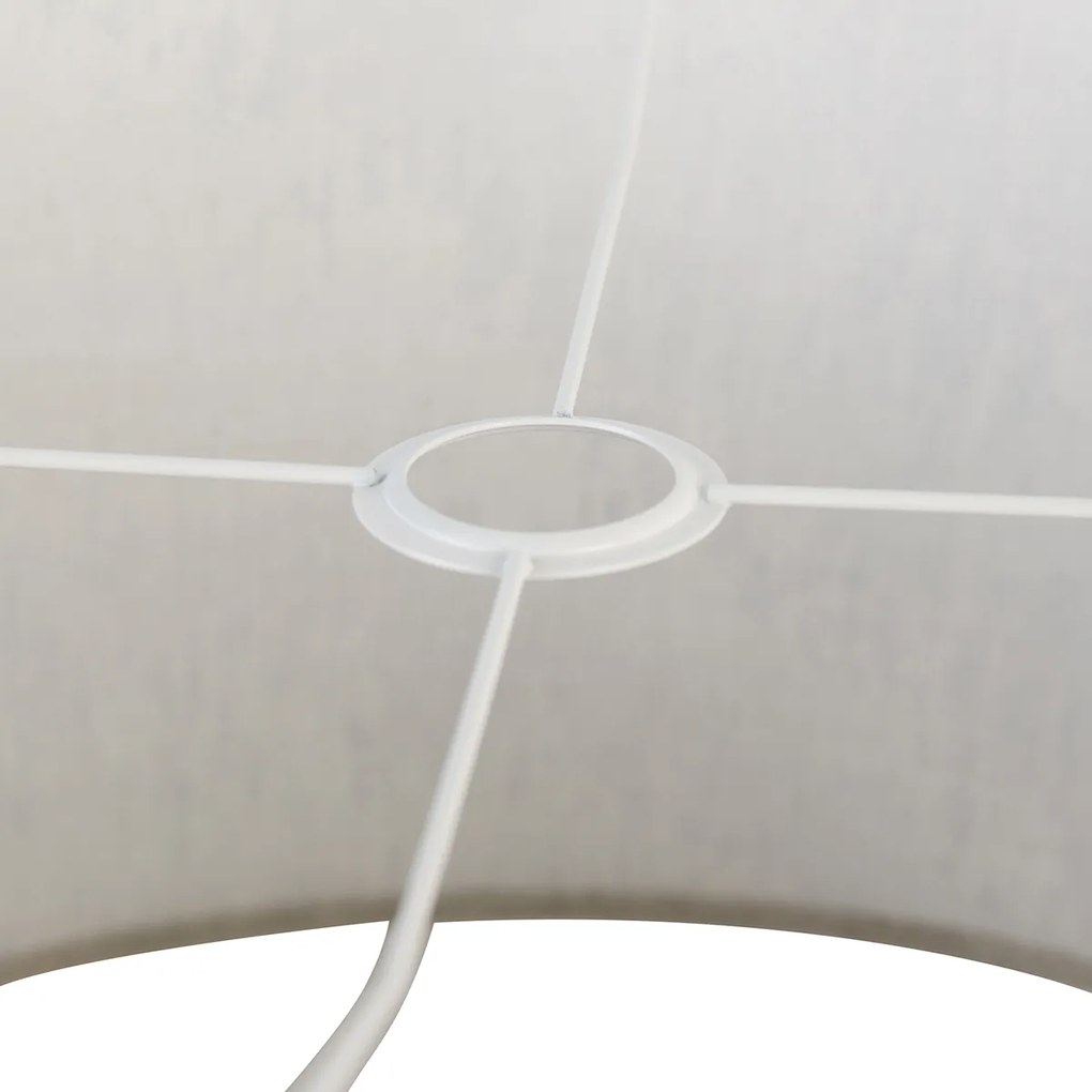 Abażur z tkaniny jasnoszary 50/50/25