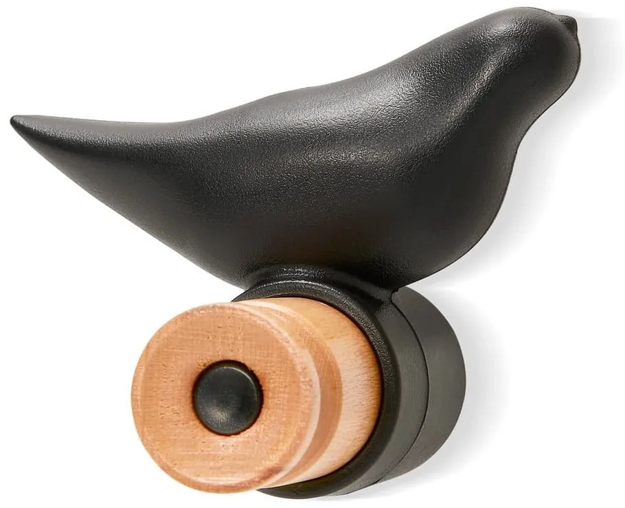 Czarny haczyk ścienny Bonami Essentials Bird