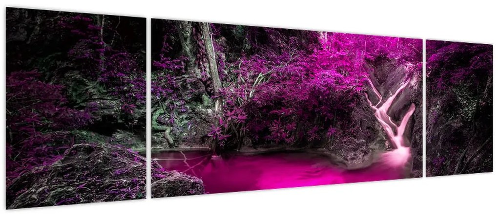 Obraz - Różowy las (170x50 cm)