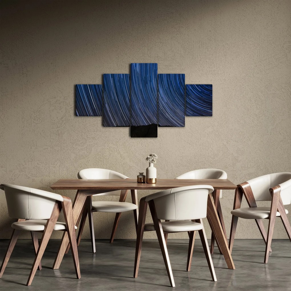 Obraz nocnych gwiazd i nieba (125x70 cm)