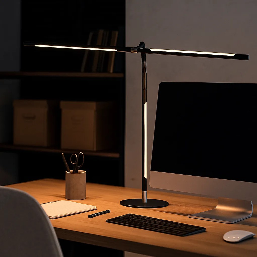 Lampa LED na biurko NOX, podstawa, pilot zdalnego sterowania