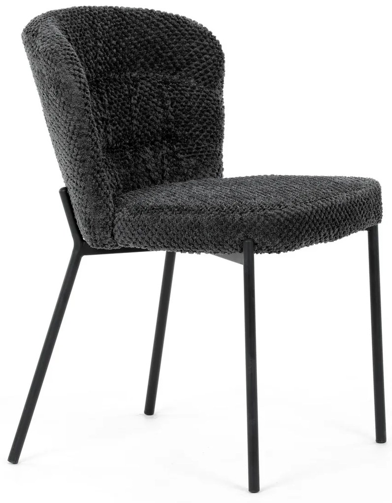 Zestaw krzeseł do jadalni Bouclé CT-W1077 GREY2, 4szt.
