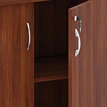 Szafka biurowa MIRELLI, 800 x 400 x 800 mm, orzech