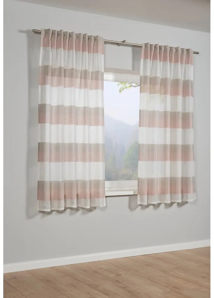 Różowa firanka 175x140 cm Etamine – Gardinia