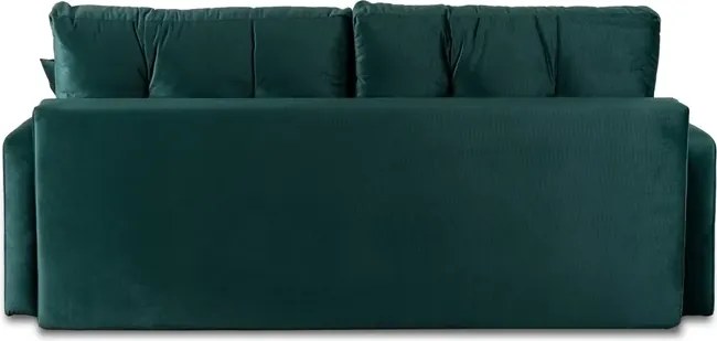 Sofa z Funkcją Spania FAVIO Wersalka Rozkładana Dwuosobowa Welurowa Zielona
