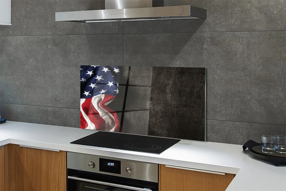 Szklany Panel Amerykański Sztandar Państwowy