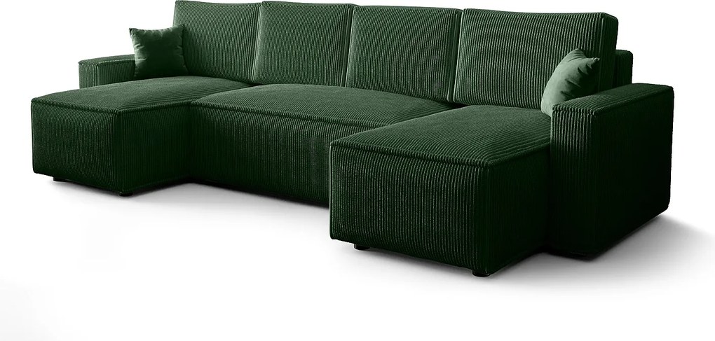 BEDANTE Narożnik AMBRO U Poso 14 z funkcją spania i pojemnikiem, kształt U, rozkładana sofa