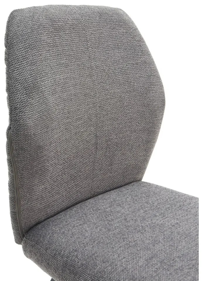 Ciemnoszare hokery zestaw 4 szt. 65 cm Bei – Marckeric