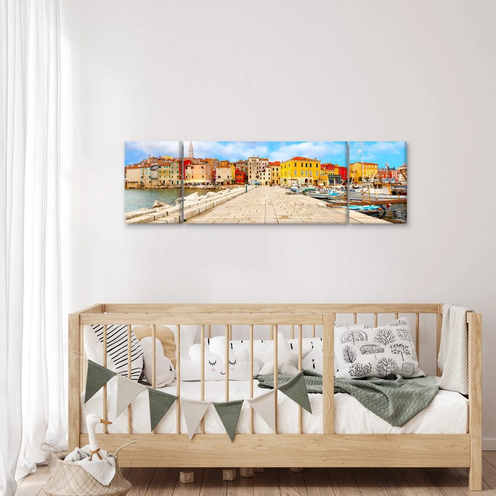 Obraz - Stare istryjskie miasto Poreč, Chorwacja (170x50 cm)