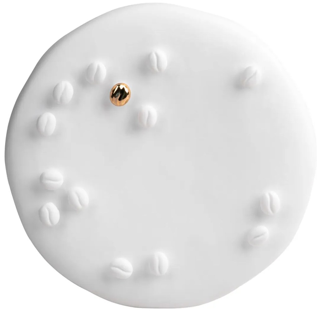 Biały porcelanowy pojemnik na kawę COFFEE BEANS