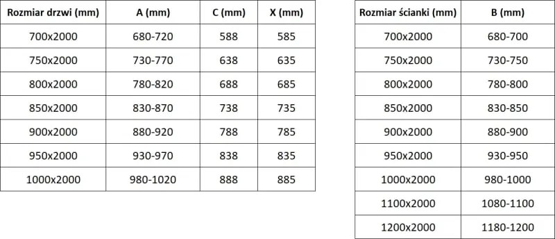 Mexen Exo kabina prysznicowa uchylna 100 x 90 cm, transparent, czarna - 817-100-090-70-00
