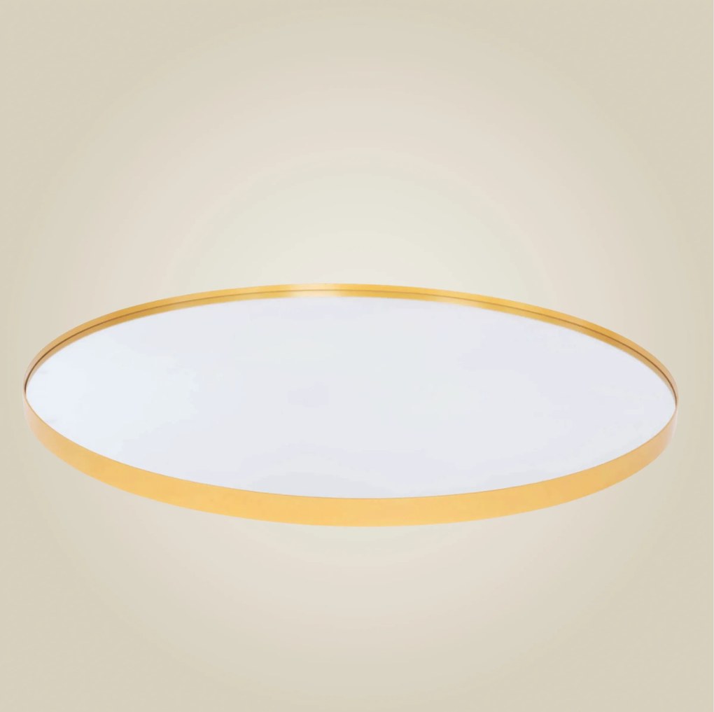 Lustro okrągłe NOOR, metalowa rama, Ø 80 cm