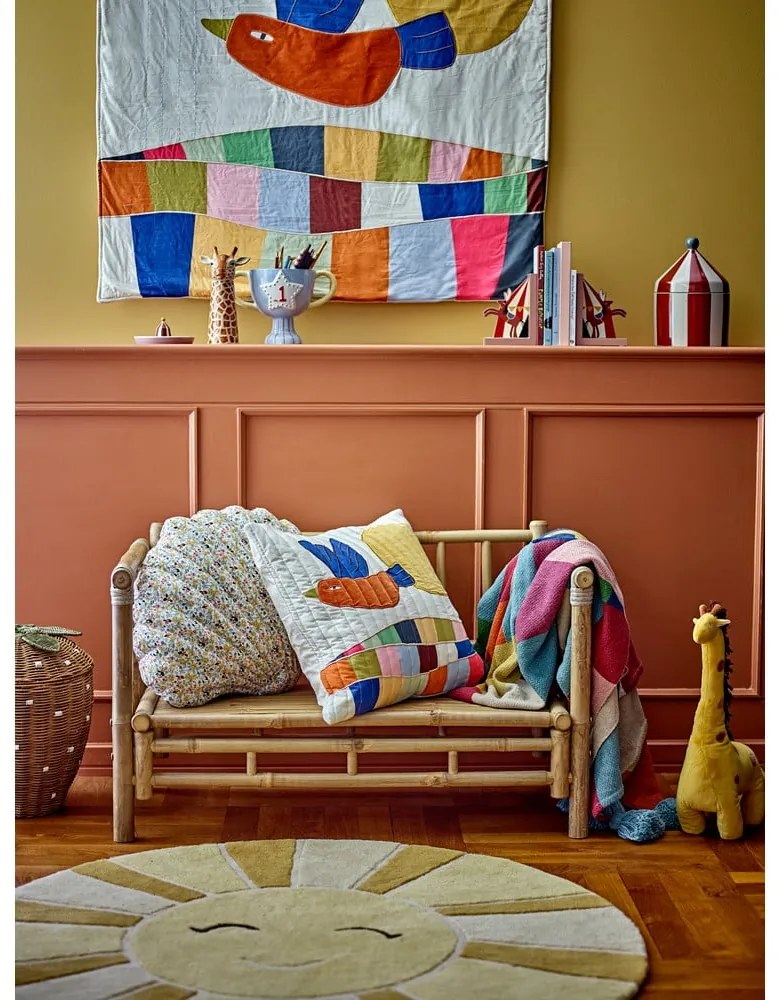 Koc dziecięcy z bawełny z recyklingu 130x160 cm Colorine – Bloomingville Mini