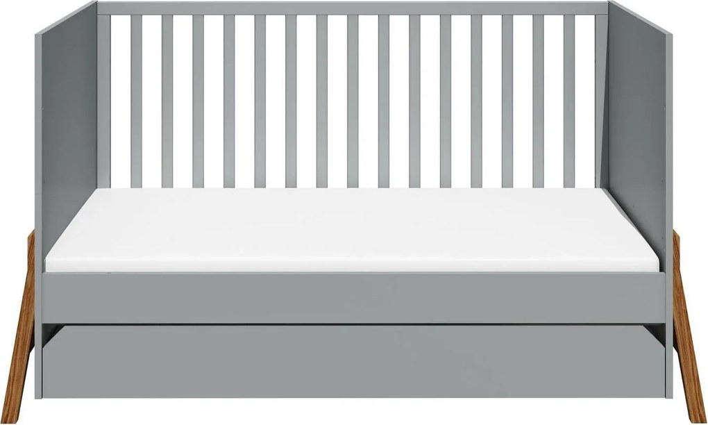 Łóżeczko dziecięce 70x140 z funkcją tapczanika Lotta Grey