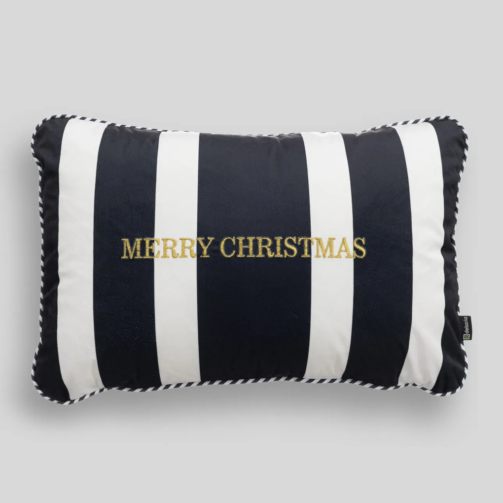 Poszewka na poduszkę Black &amp; White Noel 60x40 cm