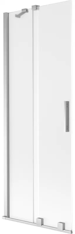 Mexen Velar parawan nawannowy 2-skrzydłowy rozsuwany 75 x 150 cm, szron, chrom - 896-075-000-31-01
